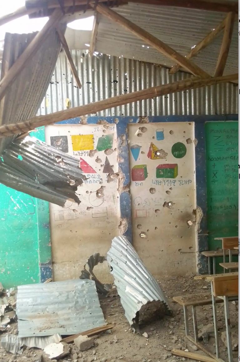 Deliberate Damage to Public Institutions in the Village of Digum due to the War on Tigray